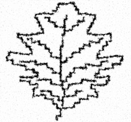 Square Mosaic Crochet Pattern for Nature Lovers - Oak Leaf