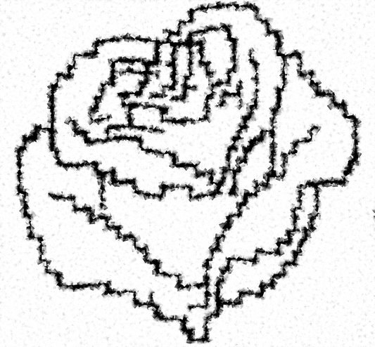 Square Mosaic Crochet Pattern for Nature Lovers - Rose