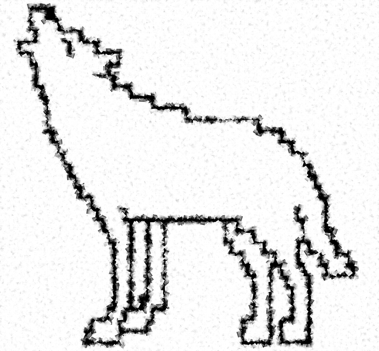 Square Mosaic Crochet Pattern for Nature Lovers - Wolf